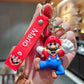 Mario Soft Silicone Cartoon 2pcs Keychain