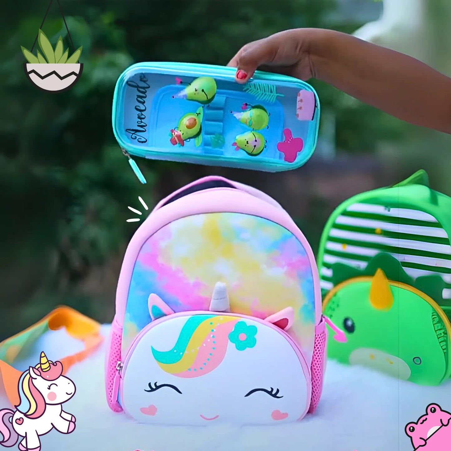 Cute Unicorn Soft Plush Backpack for Kids