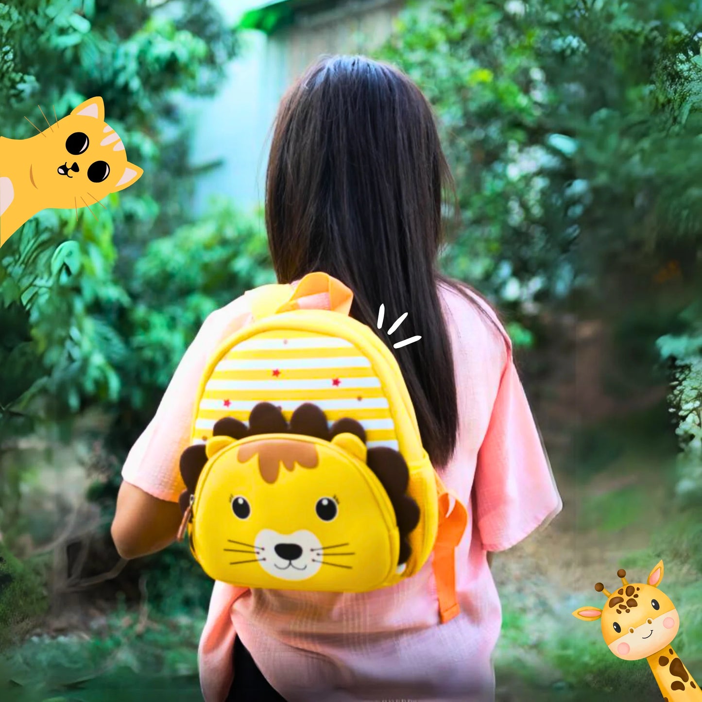 Cute Lion Soft Plush Backpack Kids