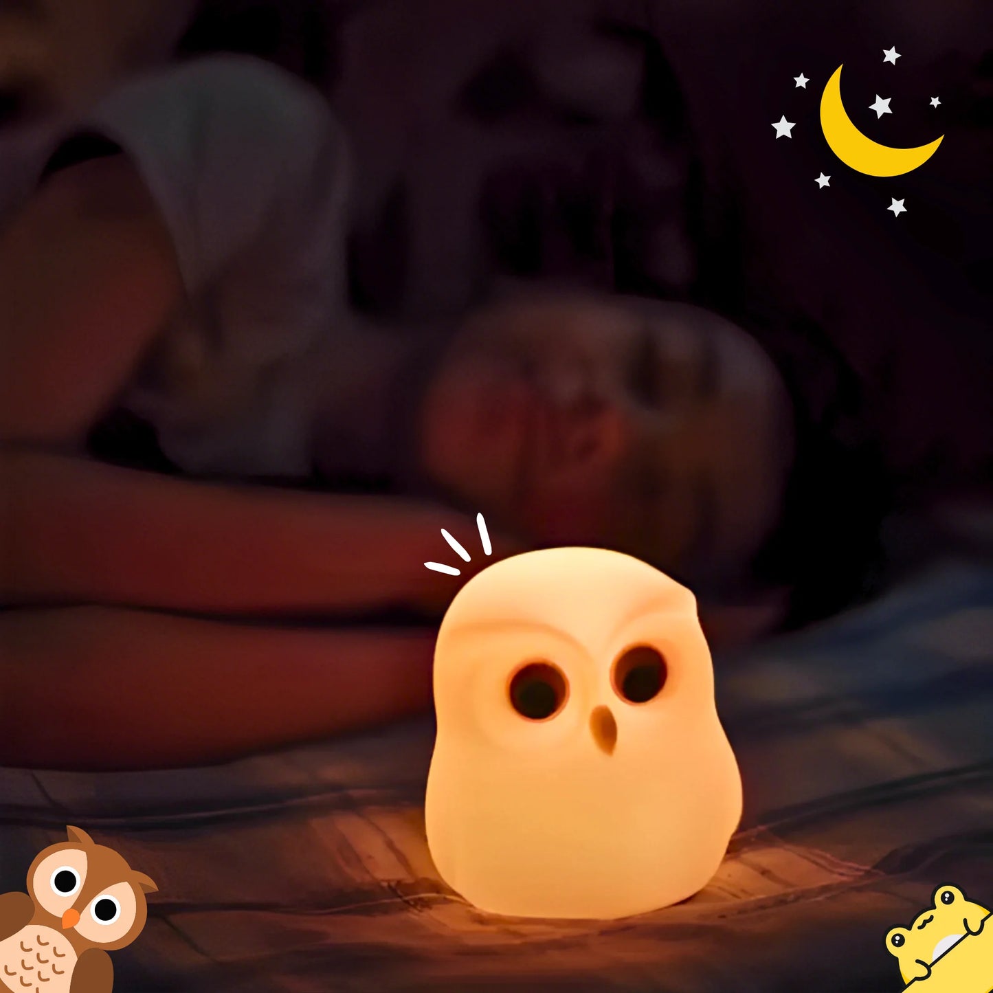 Cute Soft Owl Night Lamp