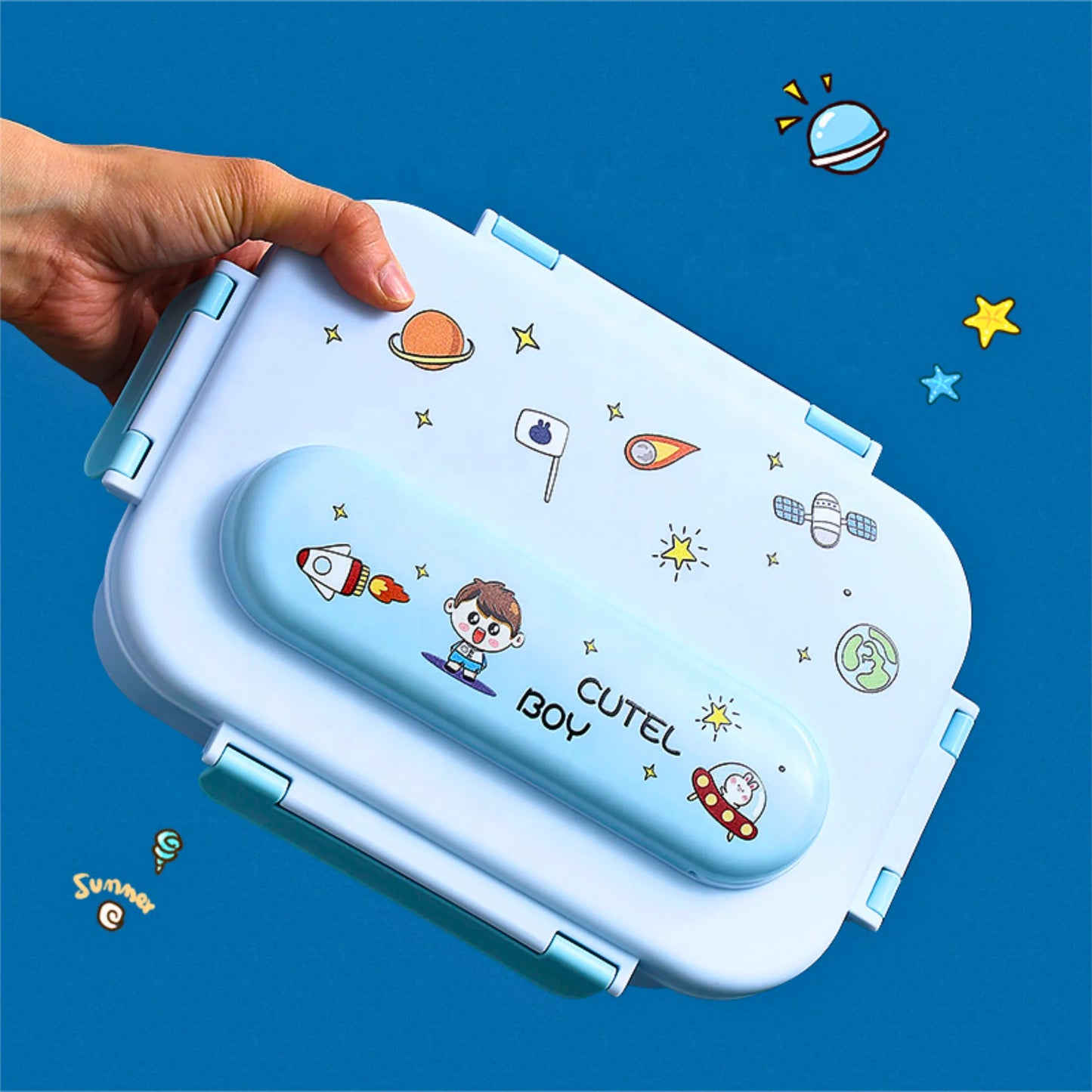 Cute Bento Lunch Box with Insulated Bag