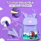 Trendy Cartoon Flap School Backpack