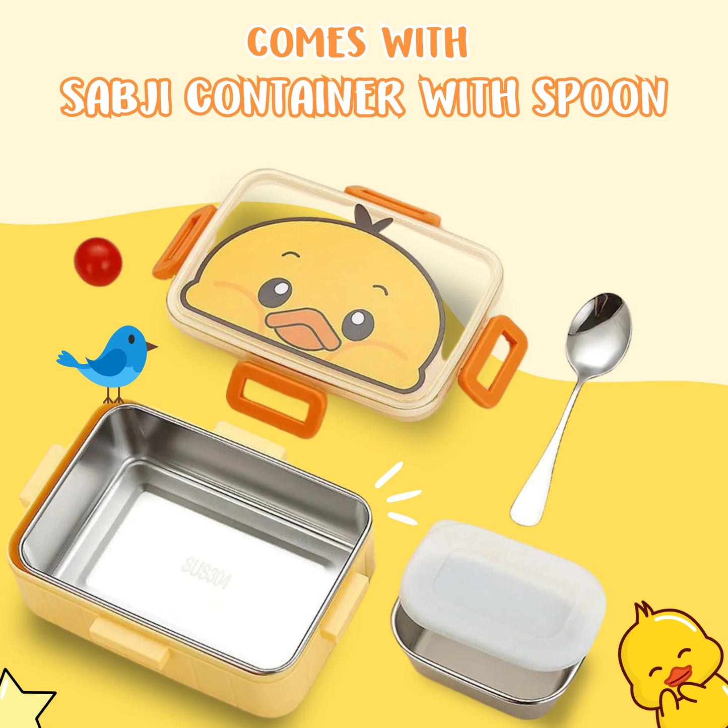 Magical Cartoon Stainless Steel 600ml Lunch box