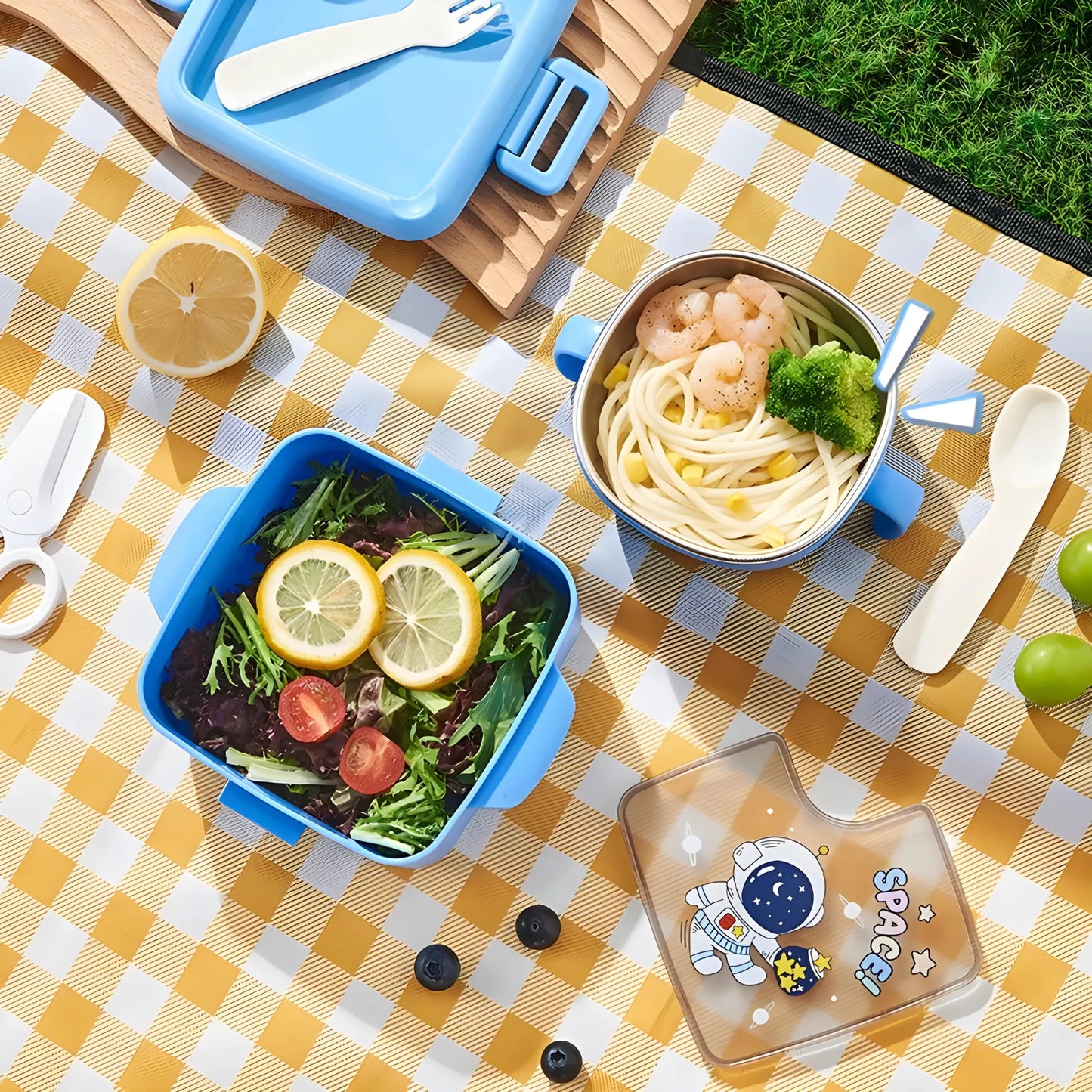 Trendy Cartoonistic Square Lunch Box