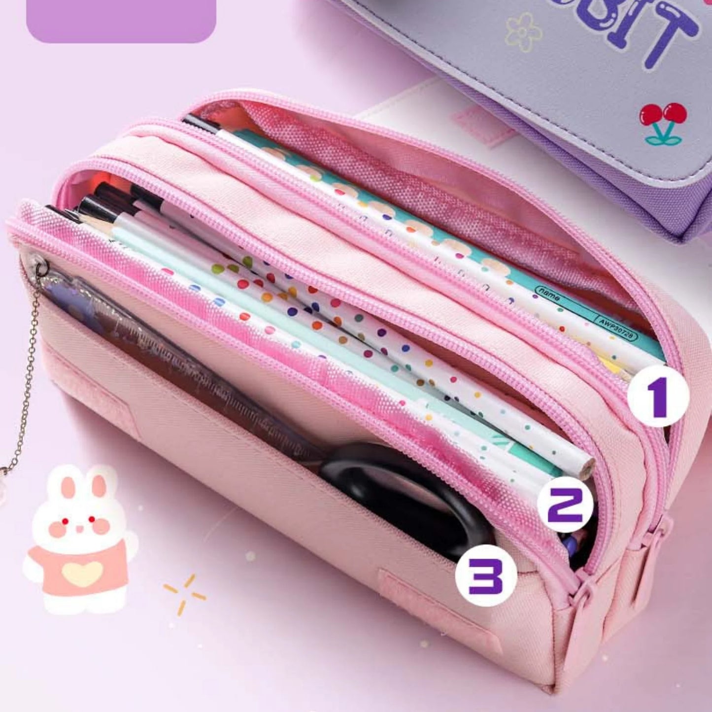 Trendy Soft Sponge Pen & Pencil Case