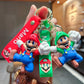 Mario Soft Silicone Cartoon 2pcs Keychain