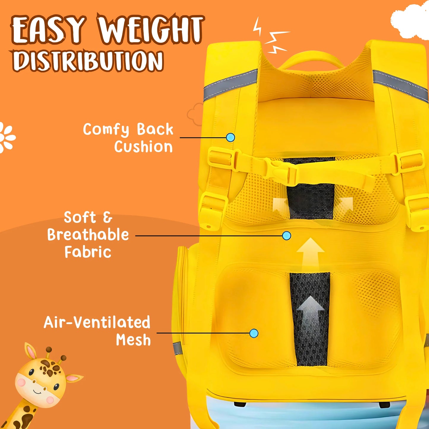 Trendy Cartoon Flap School Backpack