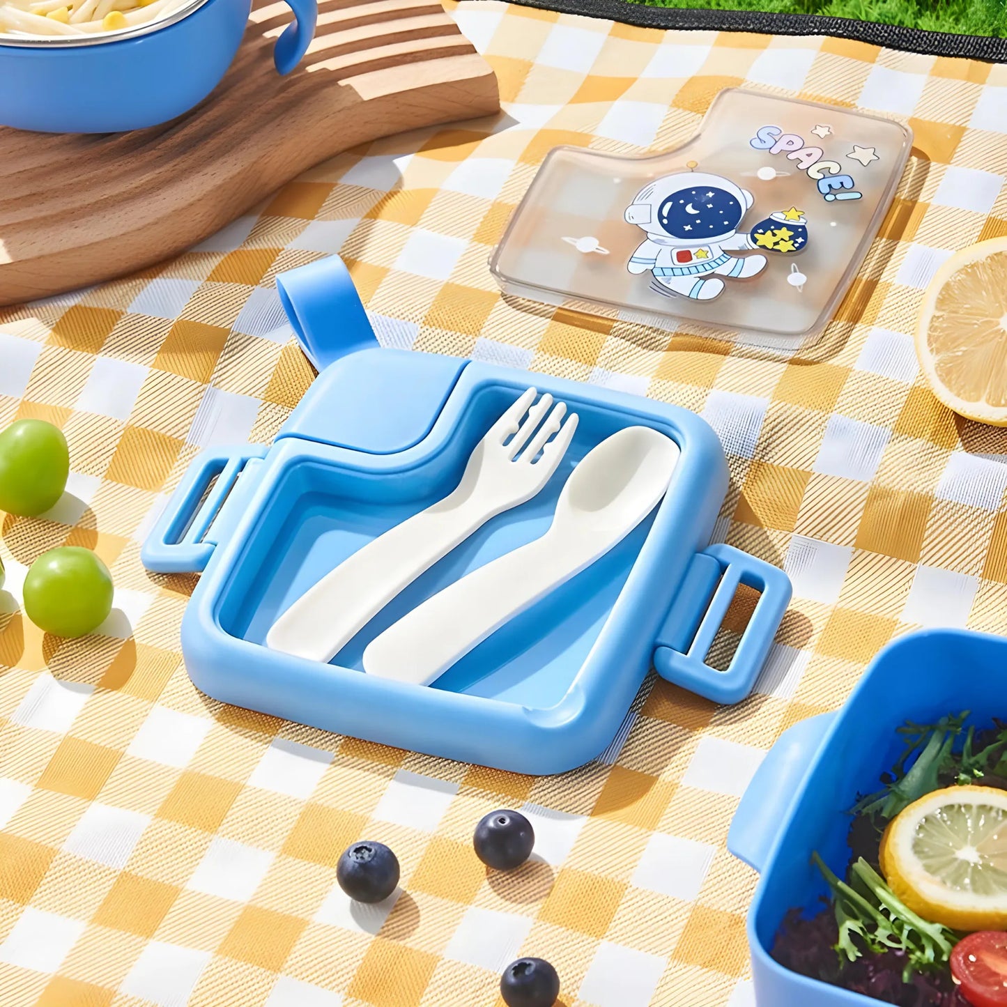 Trendy Cartoonistic Square Lunch Box