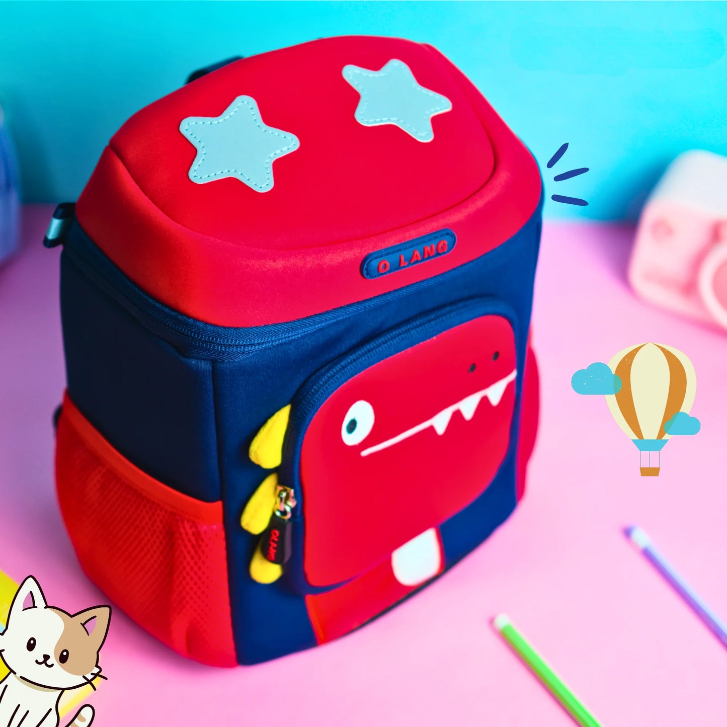 Soft Plush Dino Backpack