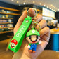 Mario Soft Silicone Cartoon 2pcs Keychain