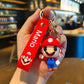 Mario Soft Silicone Cartoon 2pcs Keychain