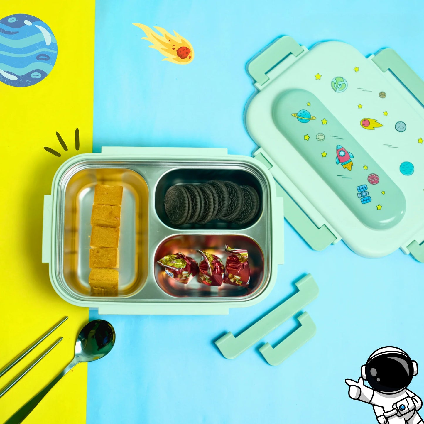 Cute Bento Lunch Box with Insulated Bag