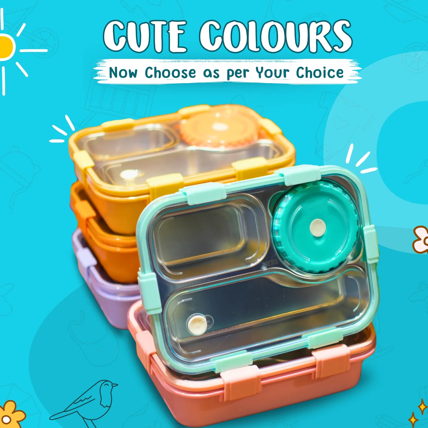 Cute Bento Leak-Proof Lunch Box