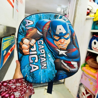 Trendy 3D Captain America Backpack