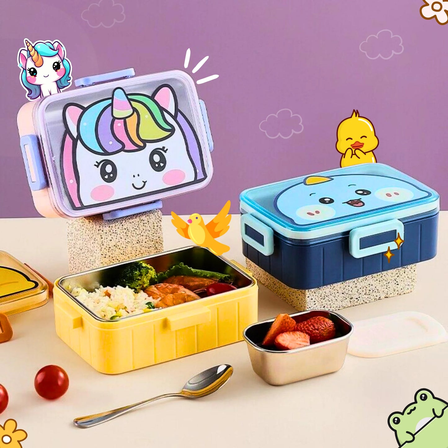 Magical Cartoon Stainless Steel 600ml Lunch box