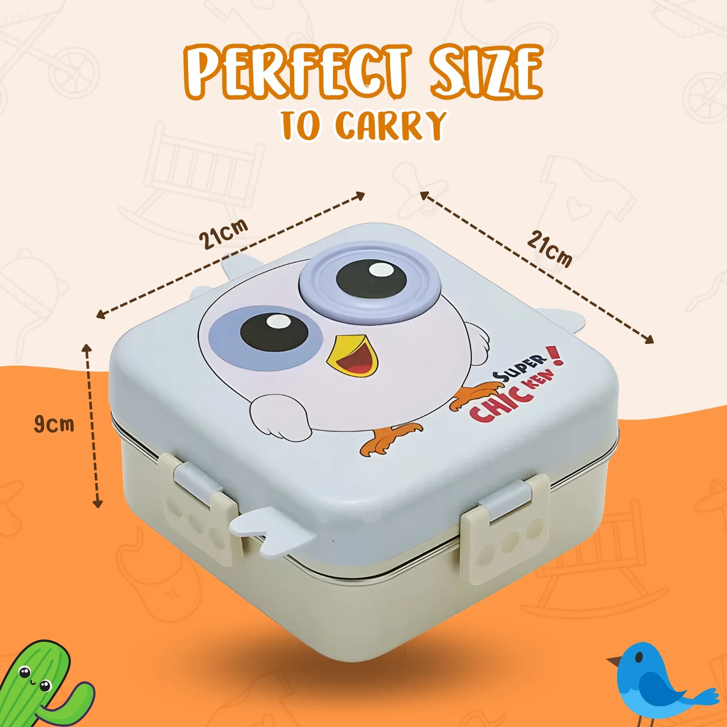 New Bird Double Decker Kids Lunch Box (Surprise Design)