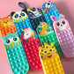 Cartoonistic Silicone Popit Pen & Pencil Case (Surprise Design)