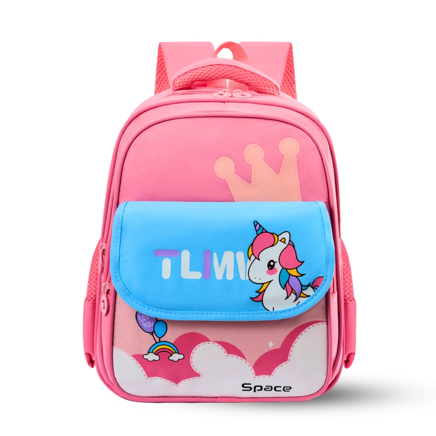 Cute Cartoonistic Flap School Backpack