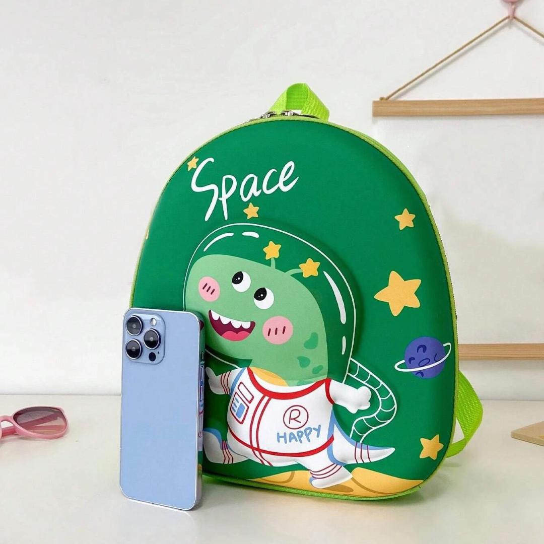 Trendy 3D Dino Space Backpack