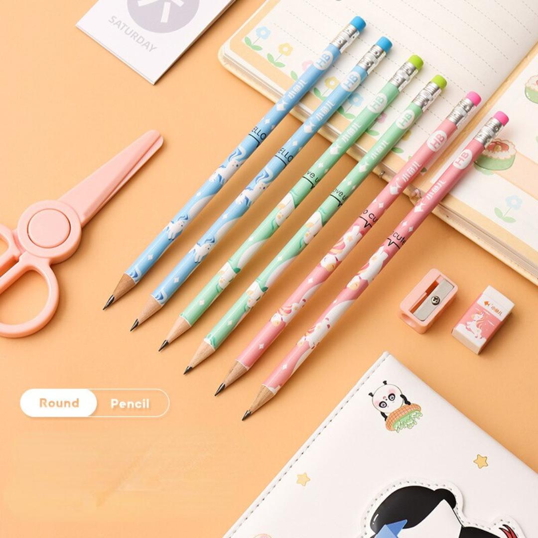 Trendy Cute Kids 7pcs Stationery Set