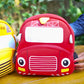 Cute Red School Bus Soft Plush Backpack For Kids