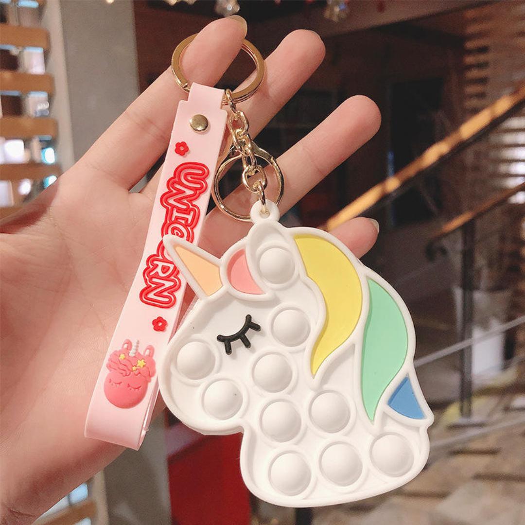 Carry Enchantment with Unicorn Soft Silicone Cute Pouch Key Chains