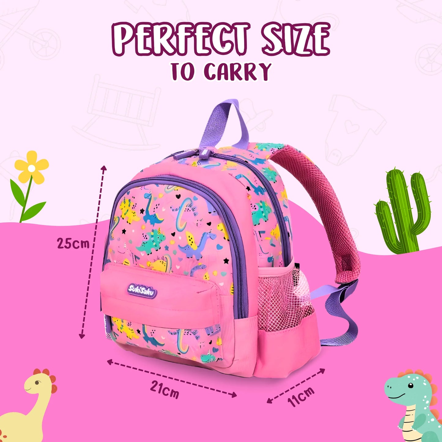 Trendy Funky Pink Animal Mini Backpack