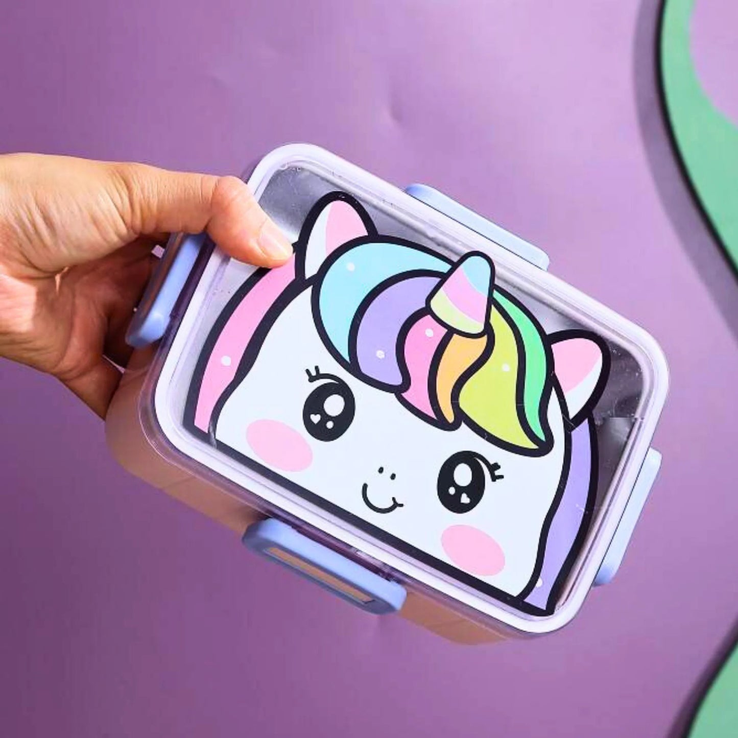 Magical Cartoon Stainless Steel 600ml Lunch box (Surprise Colour)