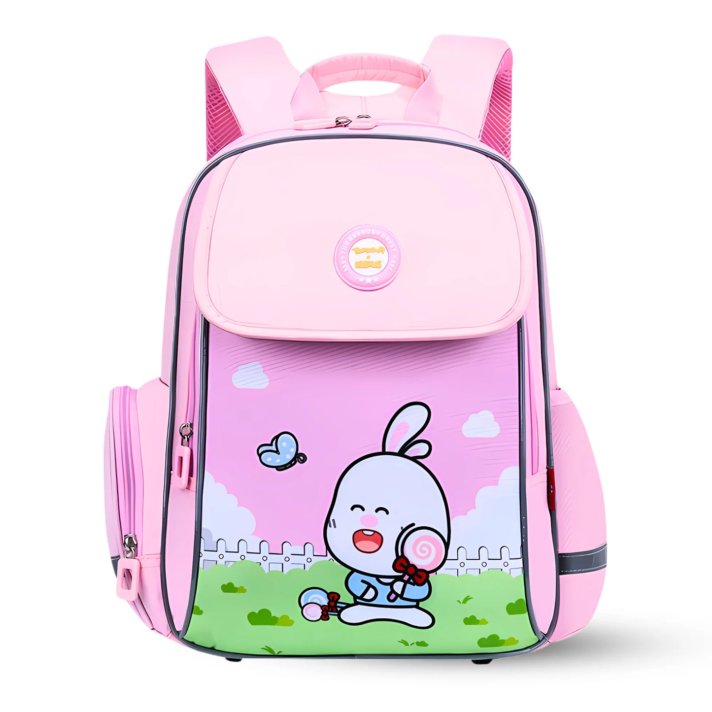 Trendy Cartoon Flap School Backpack