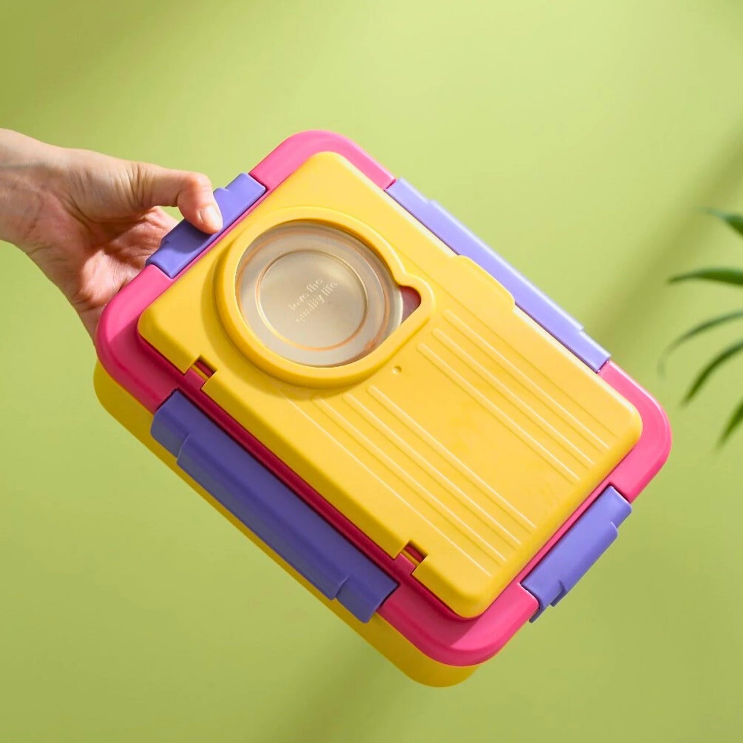 Trendy Space Capsule Lunch Box with 8 Compartment (Surprise Colour)