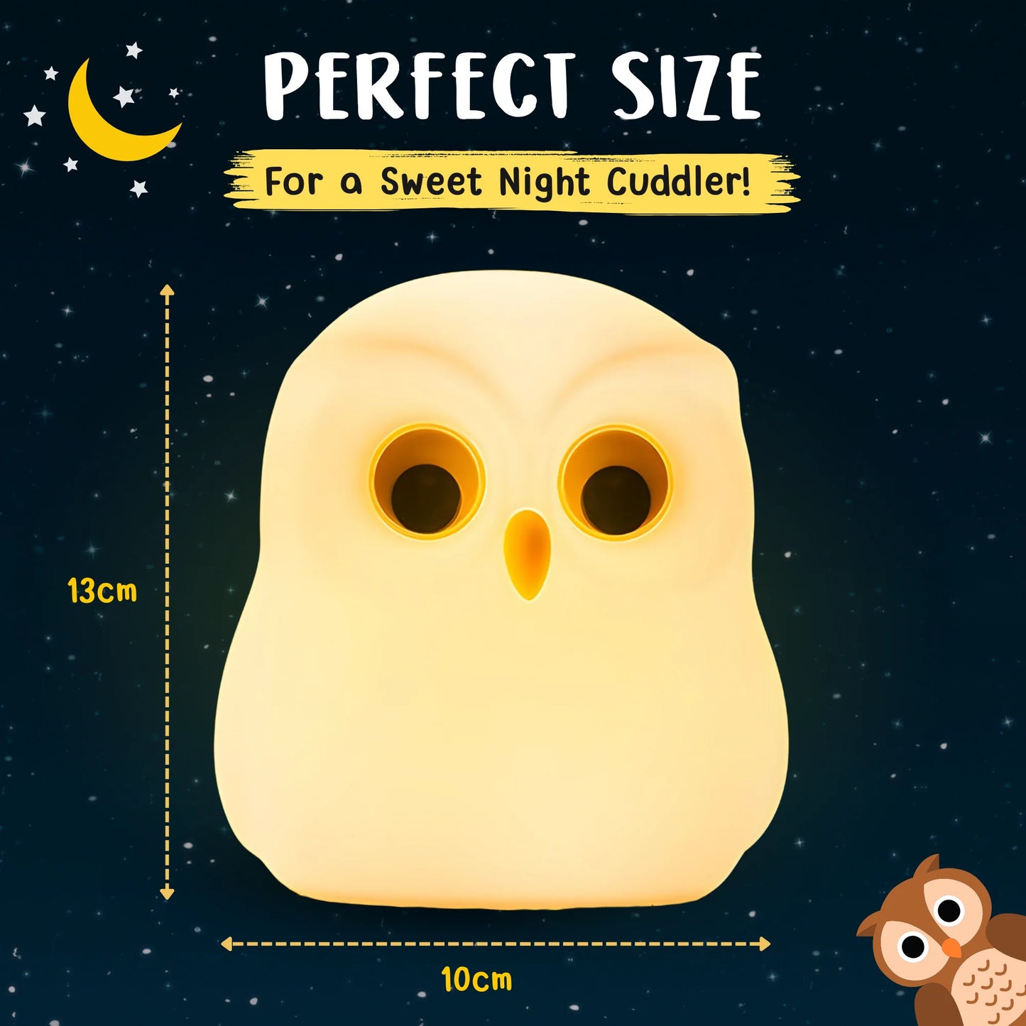 Cute Soft Owl Night Lamp