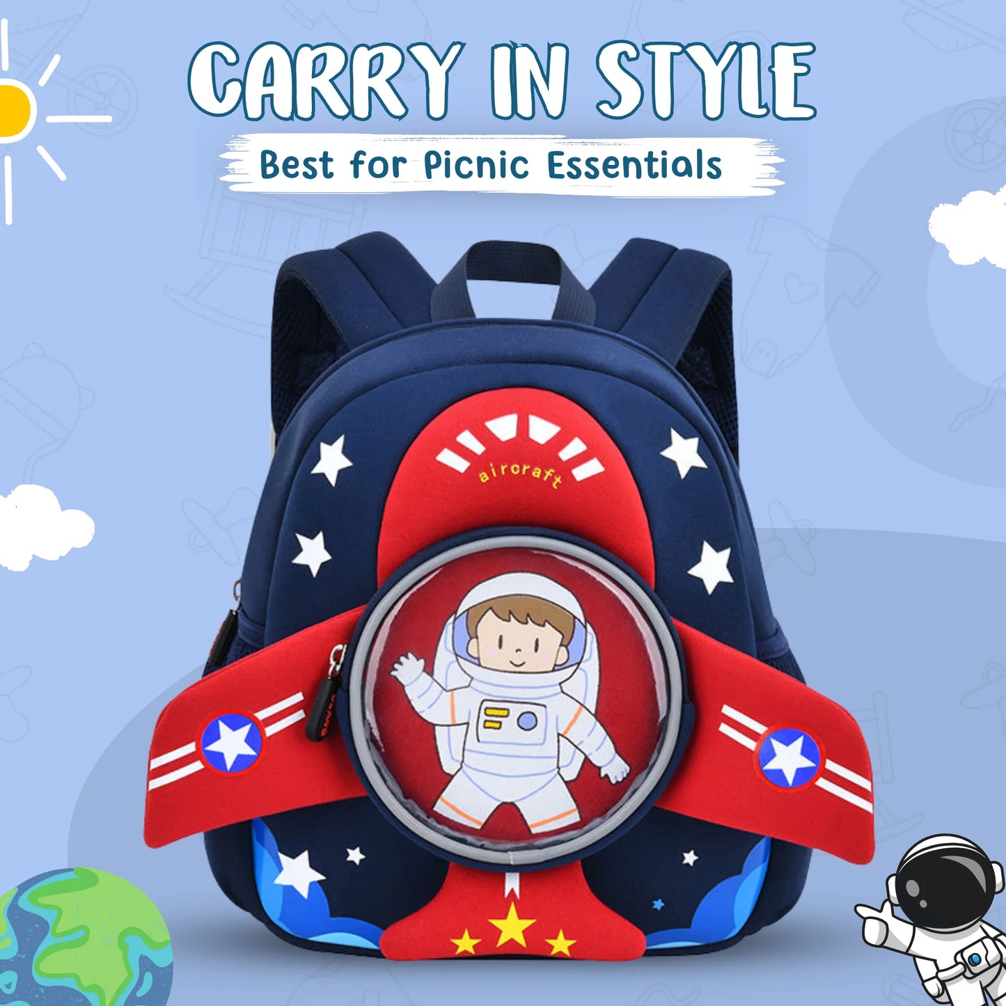 Trendy Soft Plush Air Space Backpack