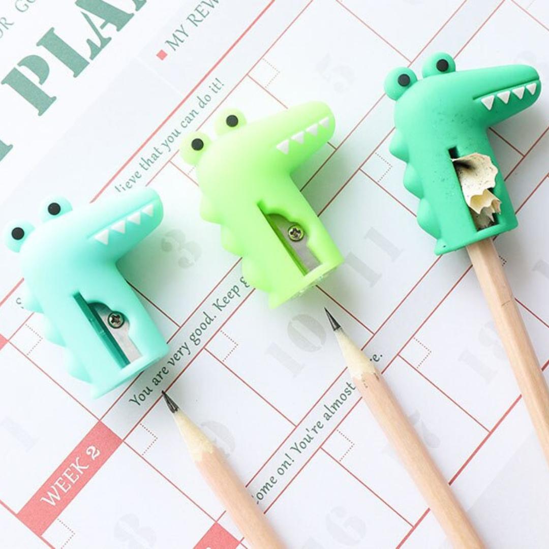Cute Fancy Dino Eraser + Sharpener 1pc