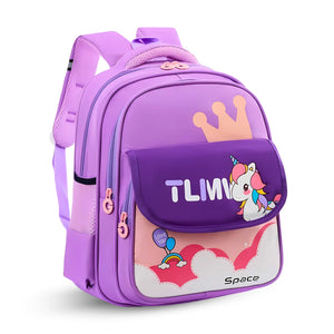 Cute Cartoonistic Flap School Backpack