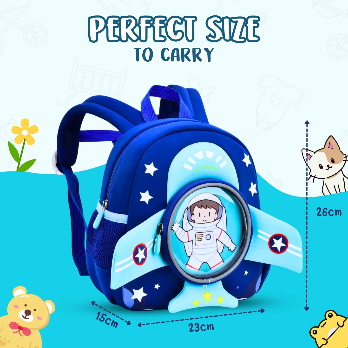 Trendy Soft Plush Air Space Backpack