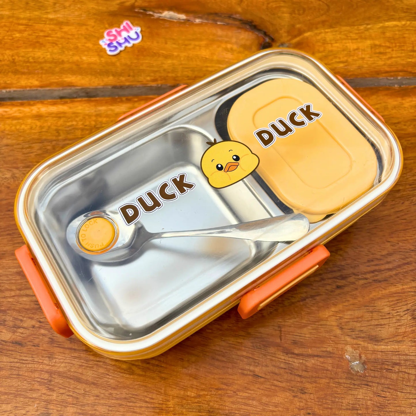 Trendy Rectangle Cartoon Stainless Steel Lunch box