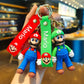 Mario Soft Silicone Cartoon 2pcs Keychain