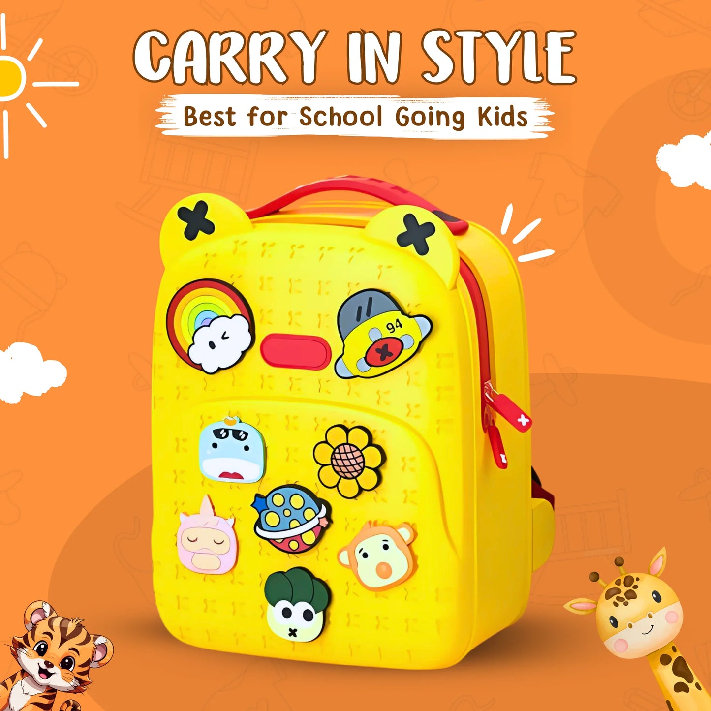 Premium Kuchi Ku DIY School Backpack