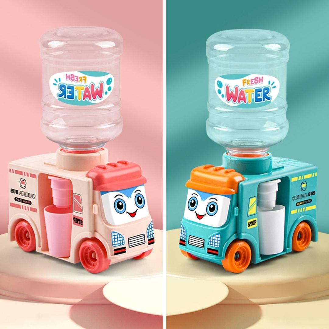 Cute Mini Bus Water Dispenser with Free Clay