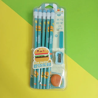 Food 12pcs Pencil Stationery Set