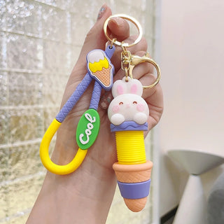 Premium Cartoon Pen Expandable Keychain 1pc