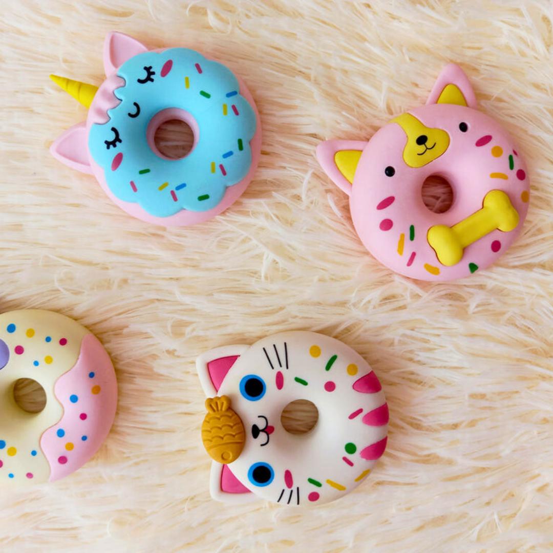 Cute Donut Cartoon Erasers 1pc