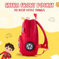 Cute Red School Bus Soft Plush Backpack For Kids