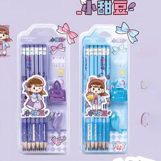 Girls 12pcs Pencil Stationery Set