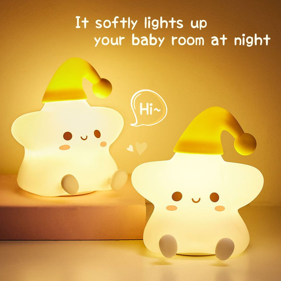 Cute Star Soft Night Lamp