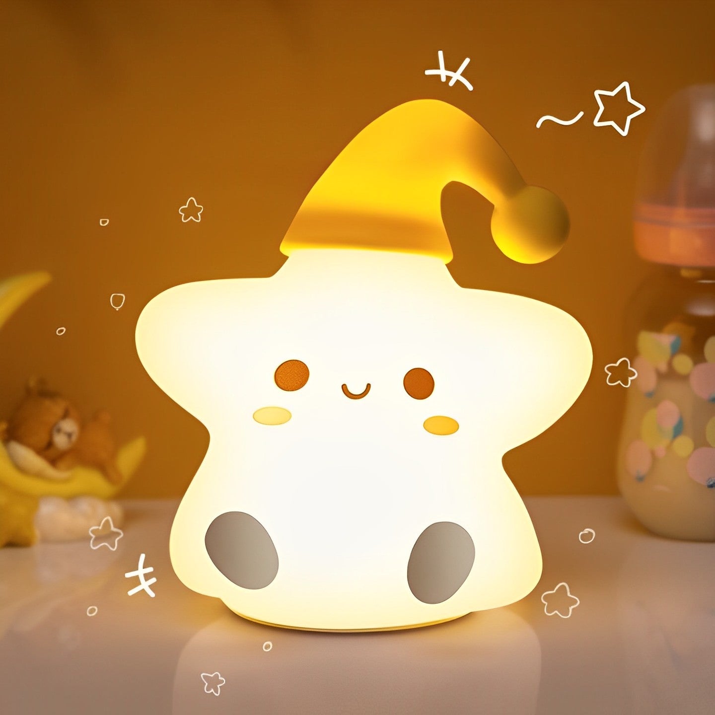 Cute Star Soft Night Lamp