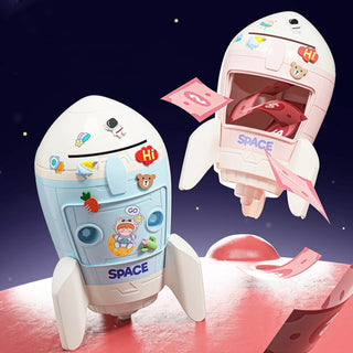 Space Rocket Piggy Bank