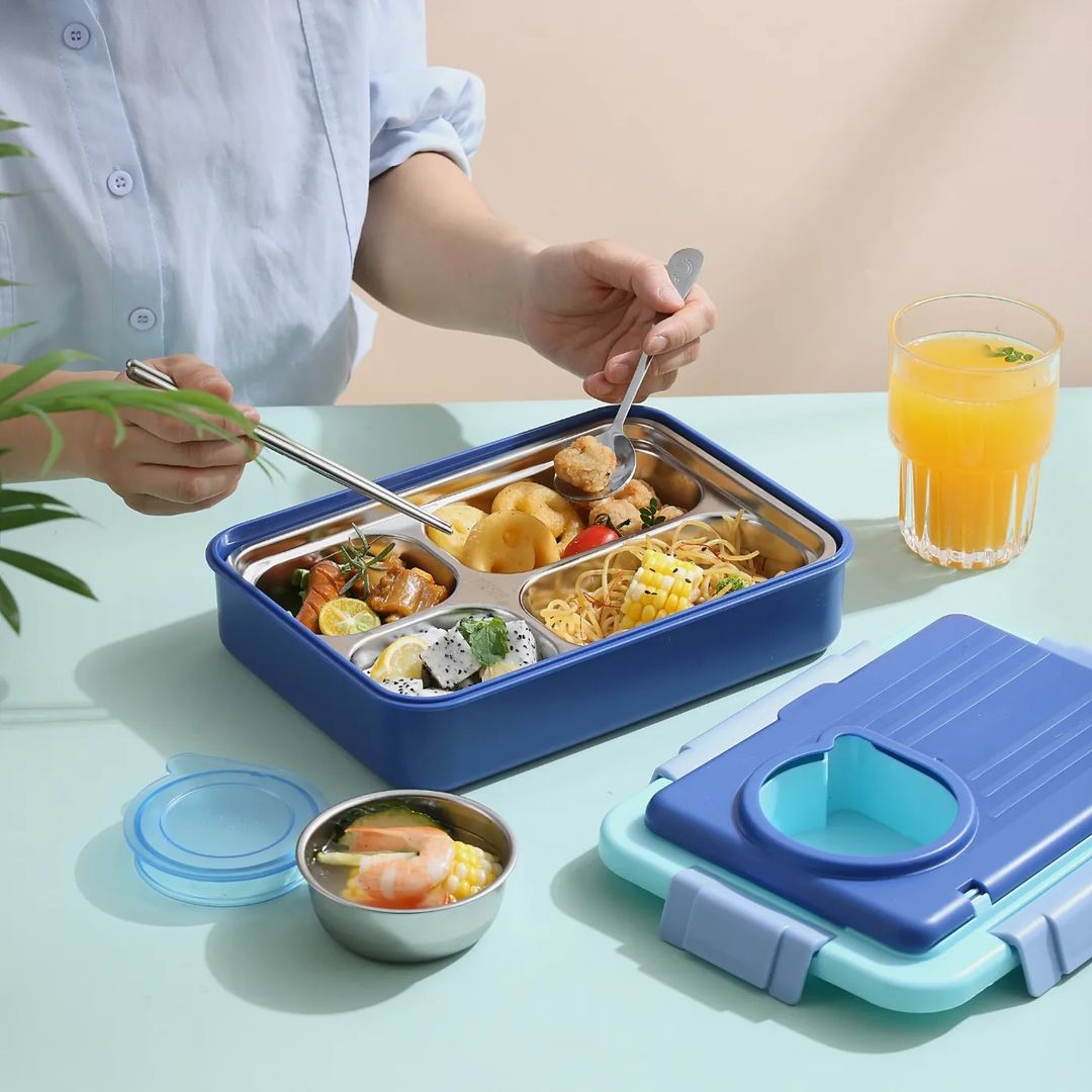 Trendy Space Capsule Lunch Box with 8 Compartment