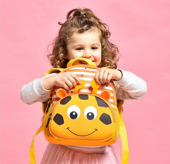 Cute Giraffe Soft Plush Backpack For Kids