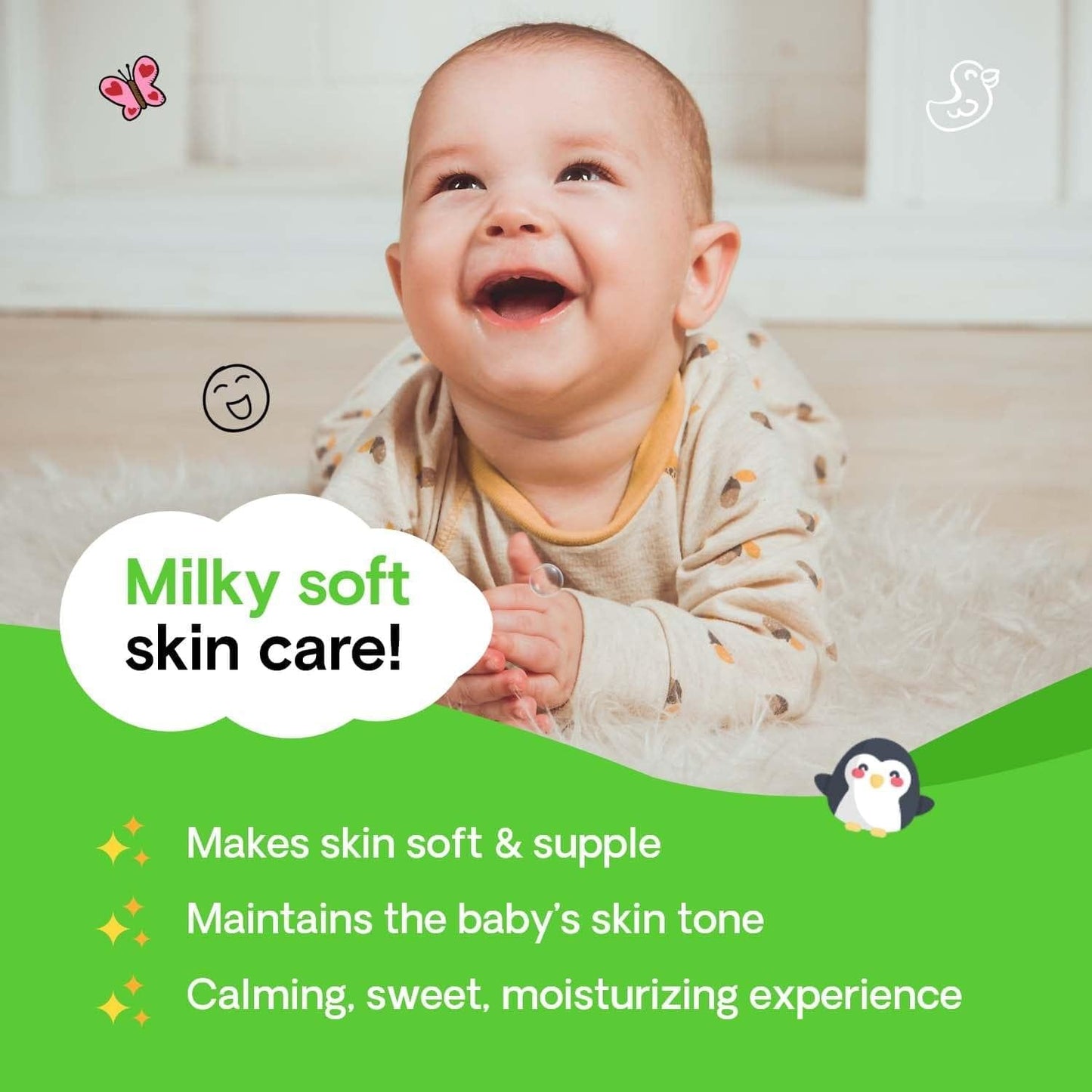 Natural Milky Soft Baby Moisturizing Lotion
